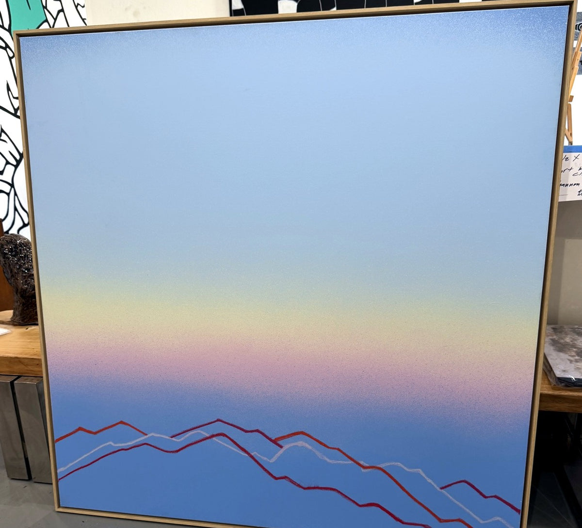Shane Townley — "Shadow Earth Sanctuary"**  48″ × 48″ · Acrylic on Canvas, Framed · Value $10,000 · Starting bid $3,000