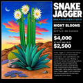 Snake Jagger "Night Blooms" 30X40 Acrylic on Canvas Value 4000 start 2500