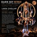 Linda Chollar's "Sacred Hoop" is a striking mixed media work Value 800 start 350